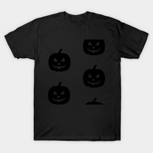 Rotund Jack-O-Lantern Tile (Hot Pink) T-Shirt